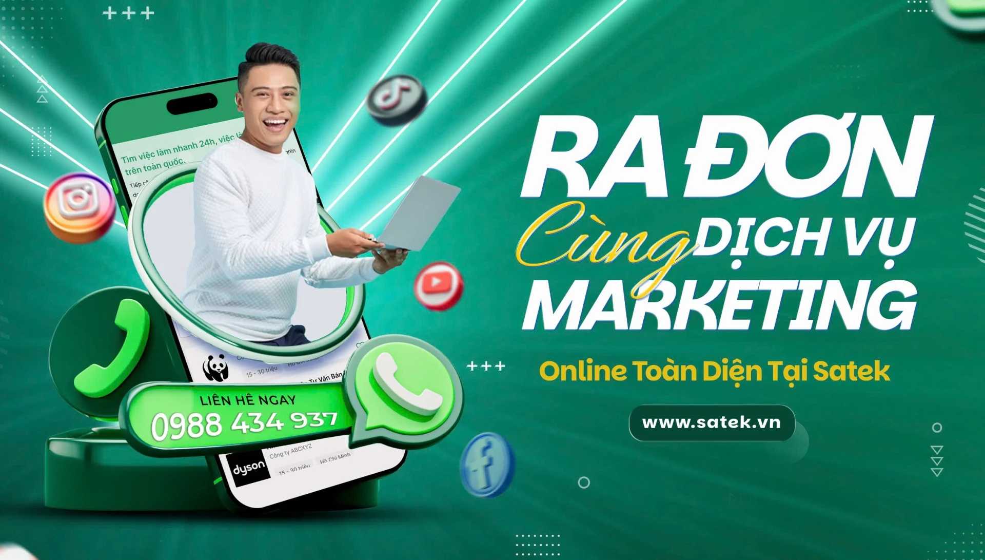 “Ra đơn” cùng dịch vụ Marketing online toàn diện tại Satek